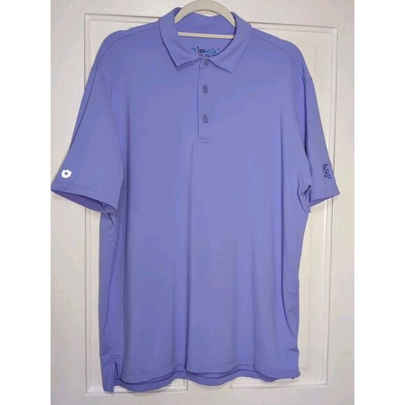 IBKUL Other - IBKUL Purple Polo Shirt Active Golf UPF 50 Mens L Sports Klinger Lake (1224)